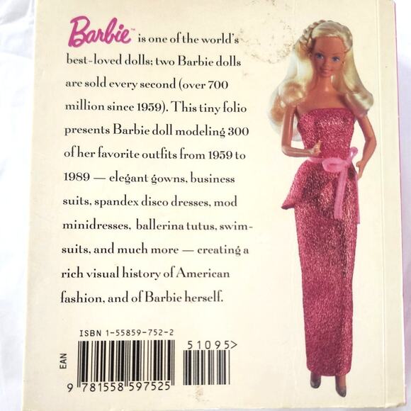 Vintage “Barbie in Fashion” Hardcover Book – A Tiny Folio® – Abbeville Press - Picture 9 of 11